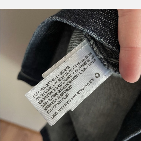 NWOT A New Day Jean Denim Sleeveless Cotton Apron Dress w Criss Cross Back - Picture 16 of 16